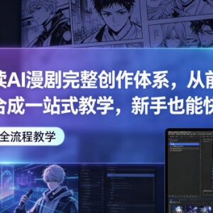 AI漫剧完整创作体系深度解析 从构思到合成全流程新手教学-雨叶虚拟资源网