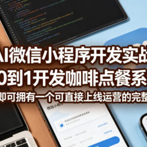 AI微信小程序开发实战 从0到1搭建可上线运营咖啡点餐系统-雨叶虚拟资源网