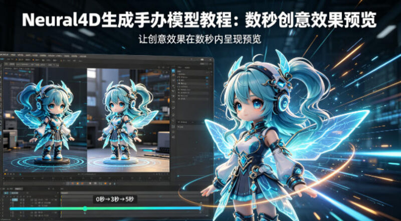 Neural4D手办三维模型生成教程 数秒即可快速预览创意设计效果