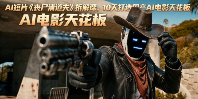 AI短片《丧尸清道夫》拆解课 学习爆款国产AI电影创作全流程