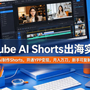 YouTube AI Shorts出海实操指南 新手从0制作视频开通YPP变现路径-雨叶虚拟资源网