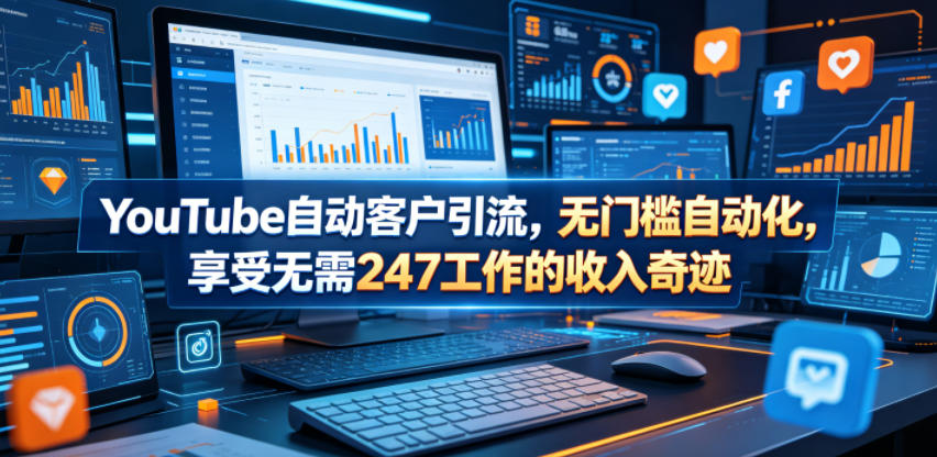 YouTube自动客户引流，无门槛自动化，享受无需247工作的收入奇迹！【原创双语字幕】