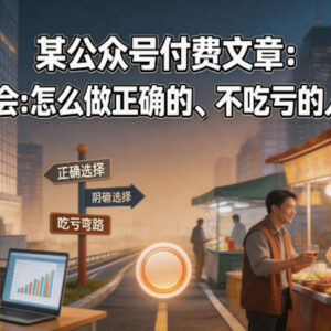 人生选择实用指南 选专业选职业选赛道怎么才能不吃亏获成功-雨叶虚拟资源网