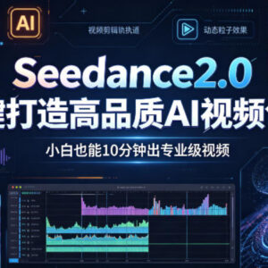 Seedance2.0使用教程 零基础小白10分钟生成专业级AI视频-雨叶虚拟资源网