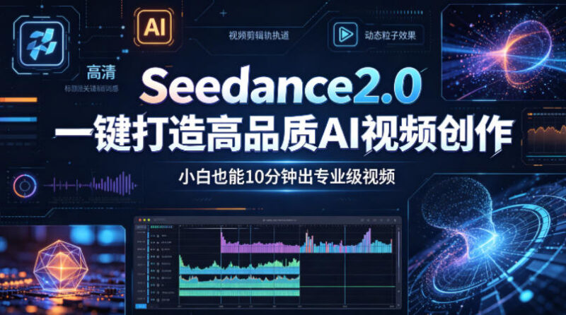 Seedance2.0使用教程 零基础小白10分钟生成专业级AI视频