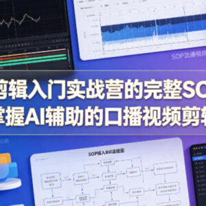 AI剪辑入门实战营完整SOP 快速掌握AI辅助口播视频剪辑技能-雨叶虚拟资源网