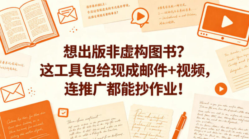 非虚构图书出版全流程工具包 含签约推广模板及双语教程