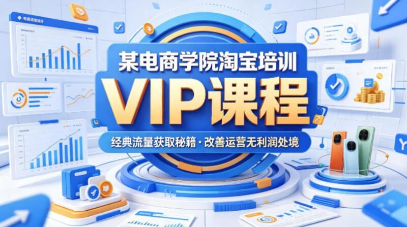 2026淘宝运营VIP培训课程 流量获取转化提升盈利实战教程