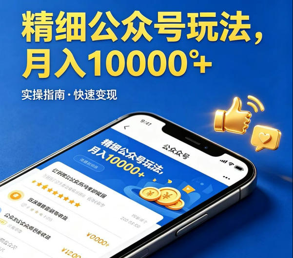 微信公众号精细化运营合作项目 我方供内容你发布收益可观
