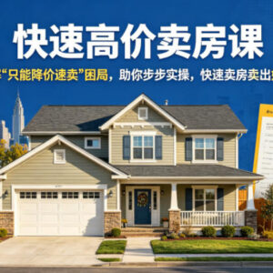 2026更新全流程快速高价卖房实操课 破解降价速卖困局教你卖好价-雨叶虚拟资源网