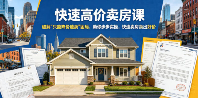 2026更新全流程快速高价卖房实操课 破解降价速卖困局教你卖好价