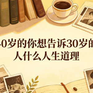 公众号付费内容:40岁过来人给30岁年轻人的人生经验成长指南-雨叶虚拟资源网