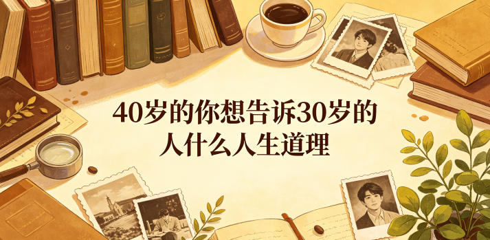 公众号付费内容：40岁过来人给30岁年轻人的人生经验成长指南