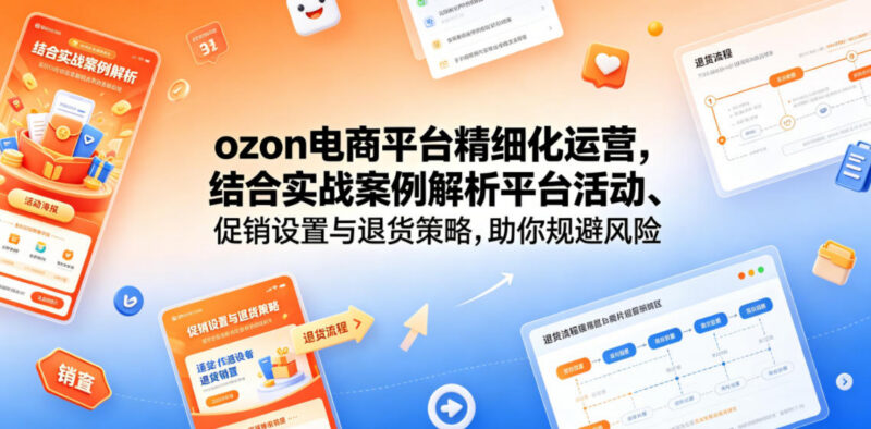 Ozon电商平台精细化运营教程 活动促销退货策略实战解析