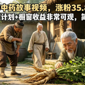 AI制作中药故事视频变现玩法 视频号涨粉双收益渠道实操指南-雨叶虚拟资源网