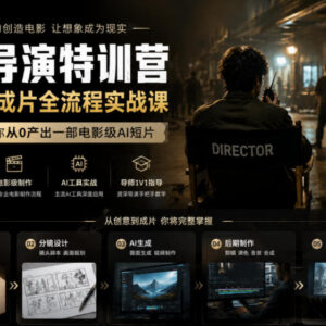 AI导演特训营实战课 零基础从0到1制作电影级AI短片全流程-雨叶虚拟资源网