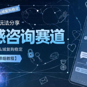 闲鱼小众情感咨询赛道实操教程 高客单价私域复购稳定可规模化-雨叶虚拟资源网
