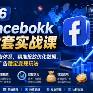 2026新版Facebook广告实战课 零基础搭建跨境投放变现全体系-雨叶虚拟资源网