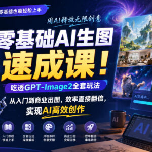 零基础GPT-Image2 AI生图教程 从入门到商业出图全流程教学-雨叶虚拟资源网