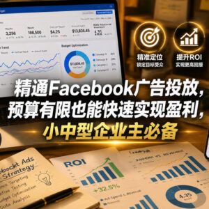 Facebook广告投放全链路教程 中小企低预算出海盈利实操指南-雨叶虚拟资源网