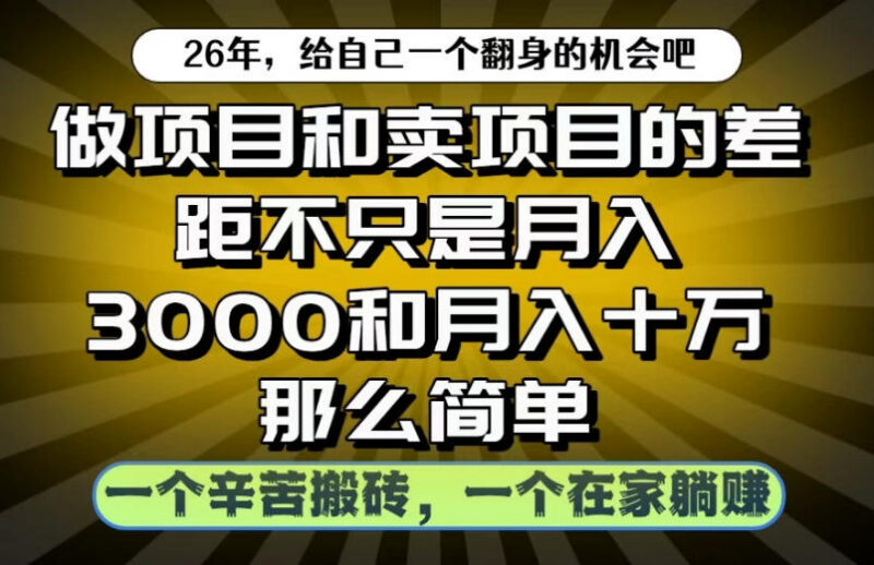 做项目与卖项目收入差距解析 互联网创业盈利底层逻辑揭秘