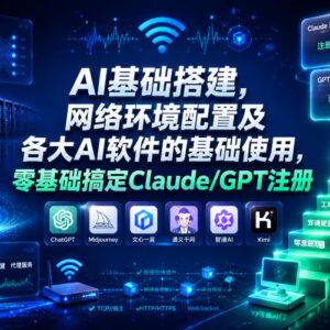 零基础学AI搭建实操 网络配置及GPT/Claude注册使用全指南-雨叶虚拟资源网