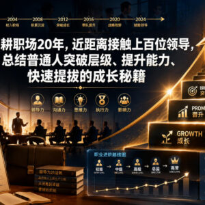 深耕职场20年经验总结 普通人突破层级快速提拔的成长秘籍-雨叶虚拟资源网