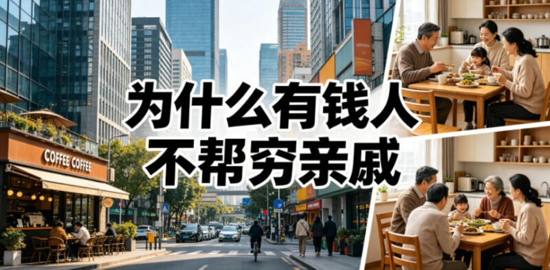 为什么有钱人不愿帮衬穷亲戚?8个维度拆解背后逻辑与相处方法