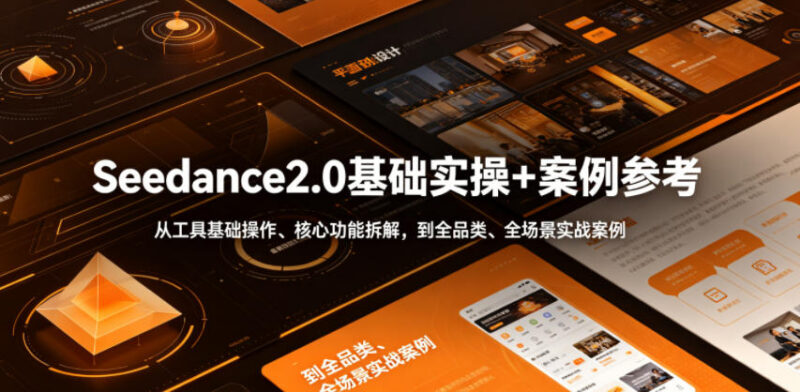 Seedance2.0基础实操教程 从功能拆解到全品类实战案例全解析