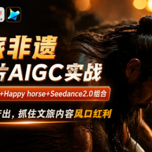 AIGC文旅非遗宣传片制作实战教程 低成本高效抢占内容风口-雨叶虚拟资源网