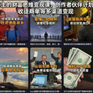 抖音63W博主亲授变现课 创作者多渠道增收全玩法拆解-雨叶虚拟资源网