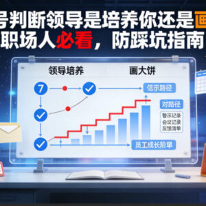 职场人实用避坑指南：7个信号判断领导是培养你还是画大饼-雨叶虚拟资源网