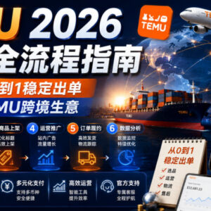 2026版TEMU从0到1全流程运营指南 助力跨境商家稳定出单-雨叶虚拟资源网