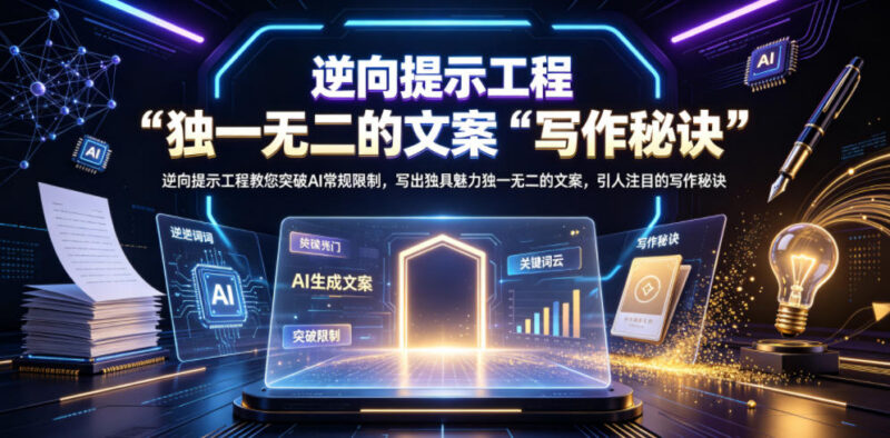 逆向提示工程实用教程 突破AI限制写出高传播力原创文案