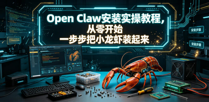 Open Claw(小龙虾)零基础安装实操教程 全流程分步讲解