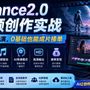 Seedance2.0 AI视频创作实战课 0基础从入门到成片接单全指南-雨叶虚拟资源网