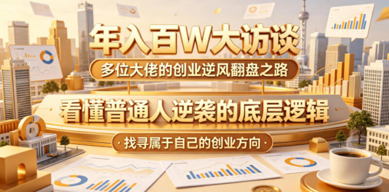 多位年入百万创业者访谈实录 拆解普通人创业逆袭底层逻辑
