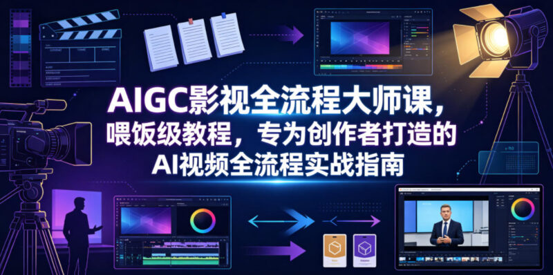 零基础AIGC影视全流程大师课 创作者AI视频实战教程