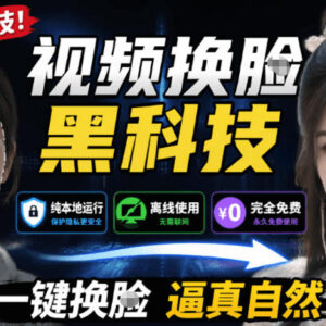 离线免费AI视频换脸工具AI FaceSwap 核心功能及使用注意事项-雨叶虚拟资源网