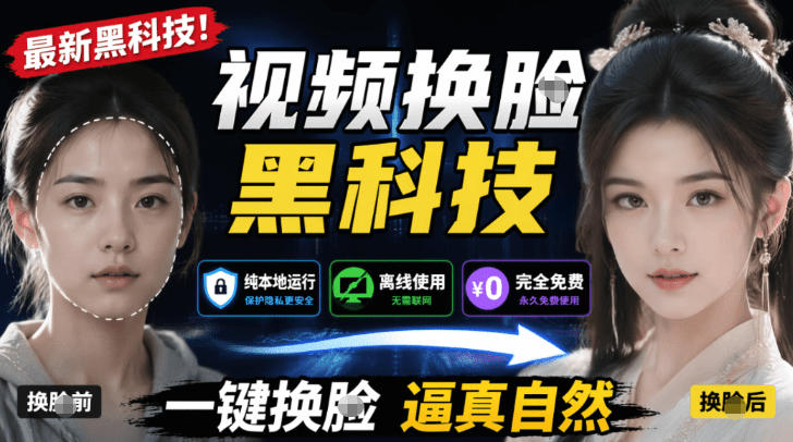 离线免费AI视频换脸工具AI FaceSwap 核心功能及使用注意事项