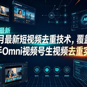 6月最新短视频去重技术 覆盖多平台AI生视频去重实操教程-雨叶虚拟资源网