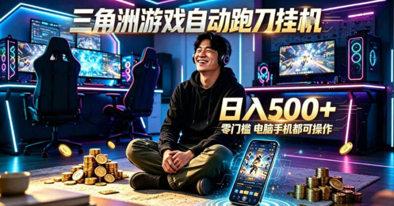三角洲24小时自动挂机脚本教程 低门槛游戏副业增收方法