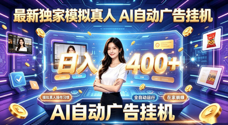 AI模拟真人全自动挂机项目详解 操作逻辑及收益说明