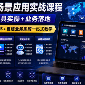 外贸AI全场景应用实战课 从工具实操到业务落地一站式教学-雨叶虚拟资源网