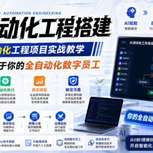 AI+自动化工程项目全栈实战教程 从0到1搭建专属全自动数字员工-雨叶虚拟资源网