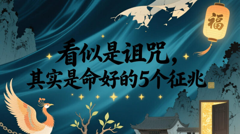 付费干货分享:5个看似是诅咒实则是命好的征兆详解