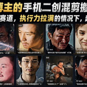 抖音全赛道适用手机二创混剪搬运教学 新手高效起号实操方法-雨叶虚拟资源网