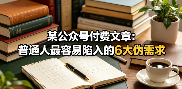 普通人最容易陷入的6大伪需求盘点 规避认知误区减少无效消耗