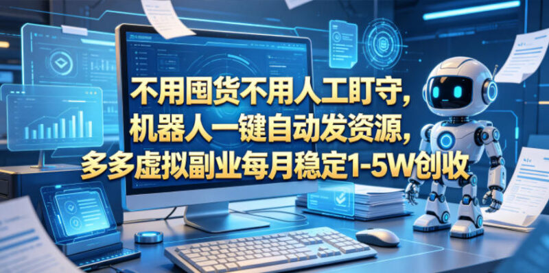 拼多多虚拟品副业实操玩法揭秘 无囤货自动运营稳定创收指南