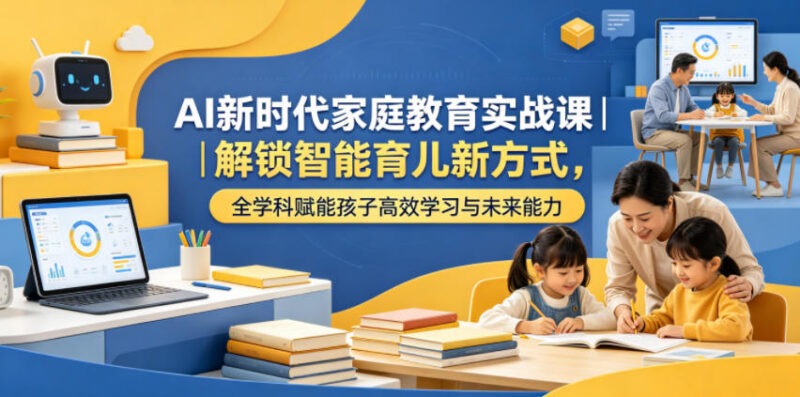 AI时代家庭教育实战课 智能育儿全学科赋能孩子学习成长